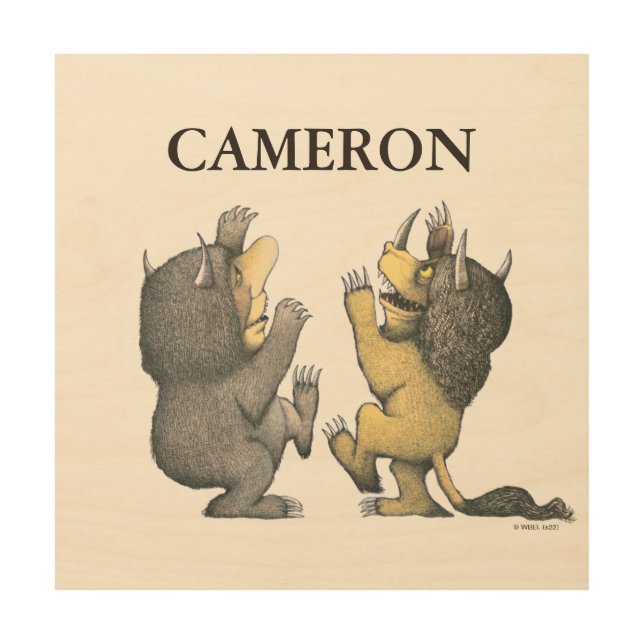 Where the Wild Things Are | Add Your Name Wood Wall Art (Front)
