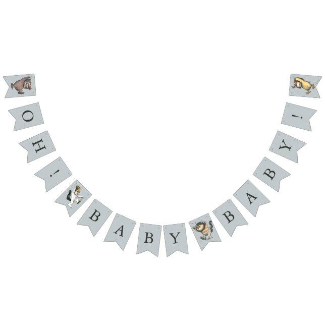Where the Wild Things Are Baby Shower Bunting Flags (All)
