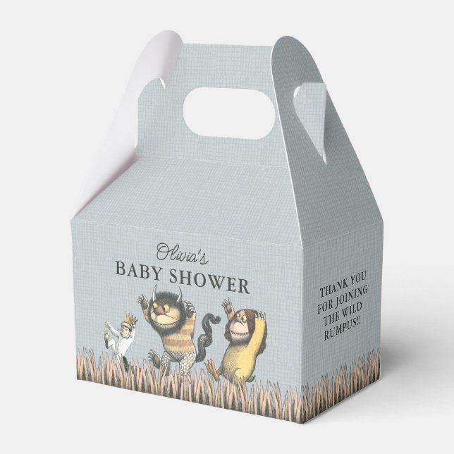 Where the Wild Things Are Baby Shower Favor Boxes (Front Side)