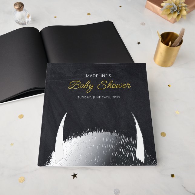 Where the Wild Things Are Baby Shower Foil Guest Book (Front Open)