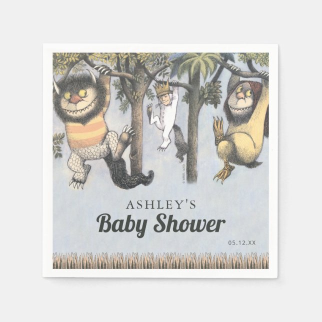Where the Wild Things Are Baby Shower Napkins (Front)