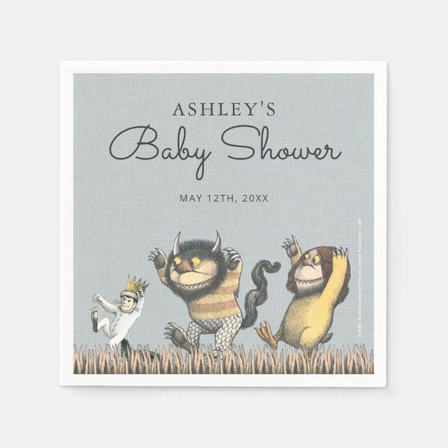 Where the Wild Things Are Baby Shower Napkins (Front)