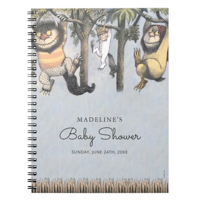 Where the Wild Things Are Baby Shower Notebook (Front)