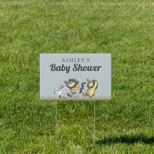 Where the Wild Things Are Baby Shower Sign