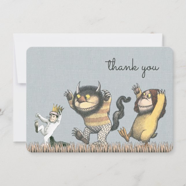 Where the Wild Things Are Baby Shower Thank You (Front)