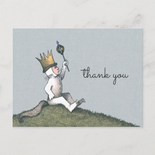 Where the Wild Things Are Baby Shower Thank You Postcard