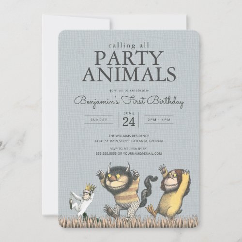 Where the Wild Things Are Birthday Invitation