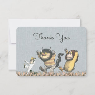 Where the Wild Things Are Birthday Thank You Invitation