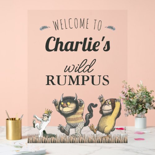 Where the Wild Things Are _ Birthday Welcome Acrylic Sign
