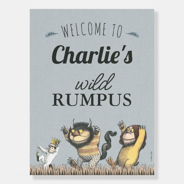 Where the Wild Things Are - Birthday Welcome Foam Board (Front)
