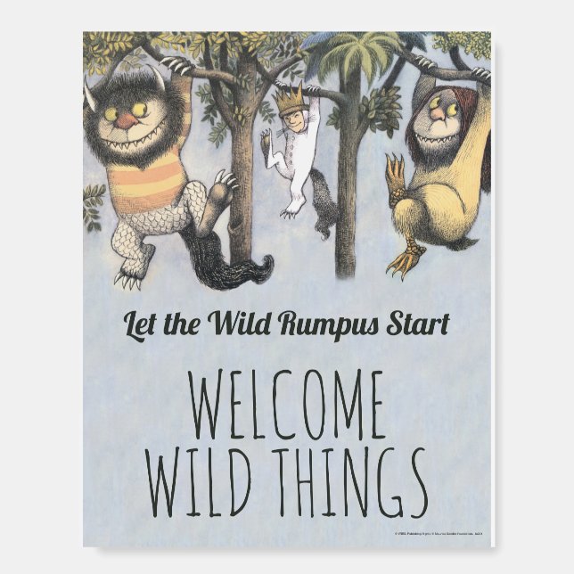 Where the Wild Things Are - Birthday Welcome Foam Board (Front)