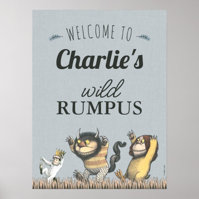Where the Wild Things Are - Birthday Welcome Poster (Front)
