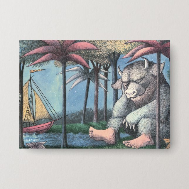 Where The Wild Things Are | Book Cover Button (Front)