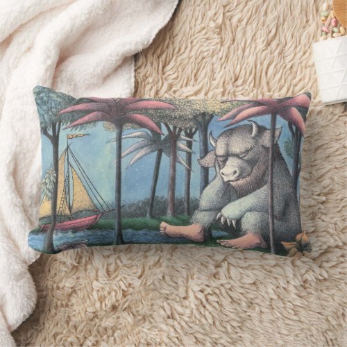 Where The Wild Things Are  Book Cover Lumbar Pillow