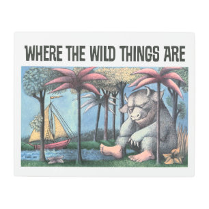 Where The Wild Things Are   Book Cover Metal Print