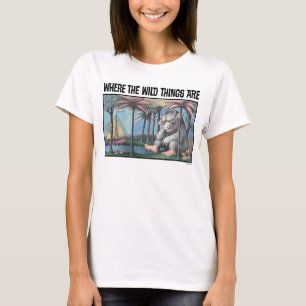 Where The Wild Things Are Book Cover T-Shirt