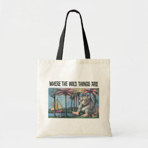 Where The Wild Things Are Book Cover Tote Bag