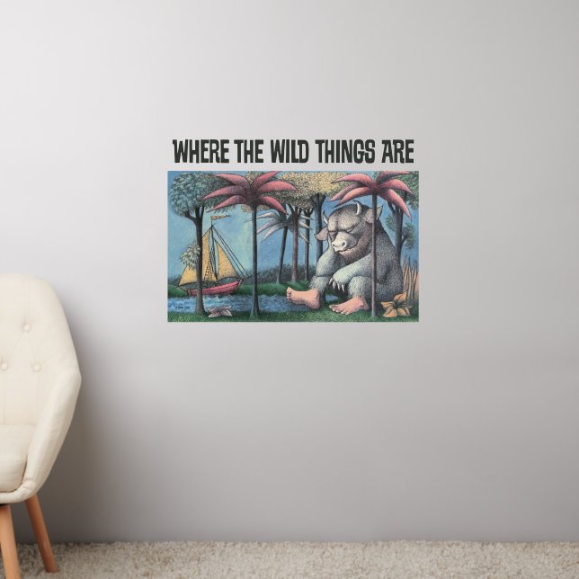 Where The Wild Things Are | Book Cover Wall Decal (Living Room 2)