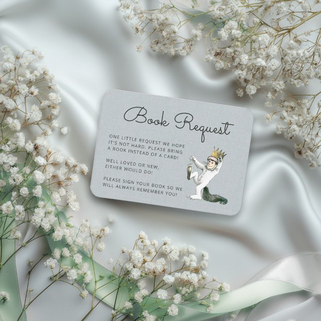 Where the Wild Things Are - Book Request Insert (Card simulated on table)
