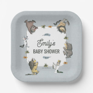 Where the Wild Things Are Character Baby Shower Paper Plates