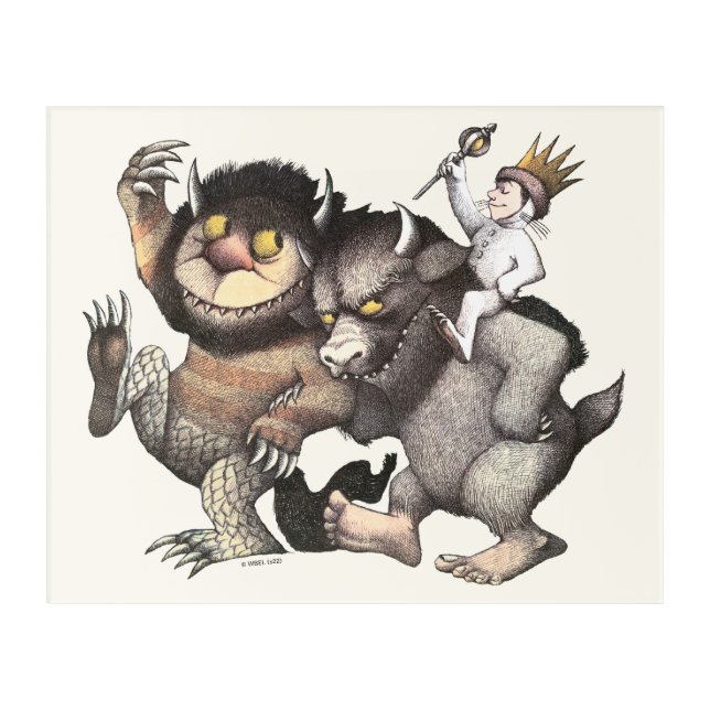 Where the Wild Things Are Characters Acrylic Print (Front)