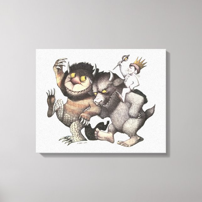 Where the Wild Things Are Characters Canvas Print (Front)