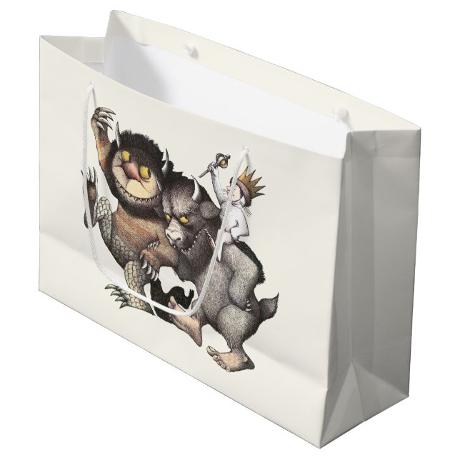 Where the Wild Things Are Characters Large Gift Bag (Front Angled)