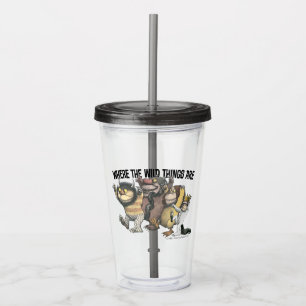 Where the Wild Things Are Characters & Logo Acrylic Tumbler