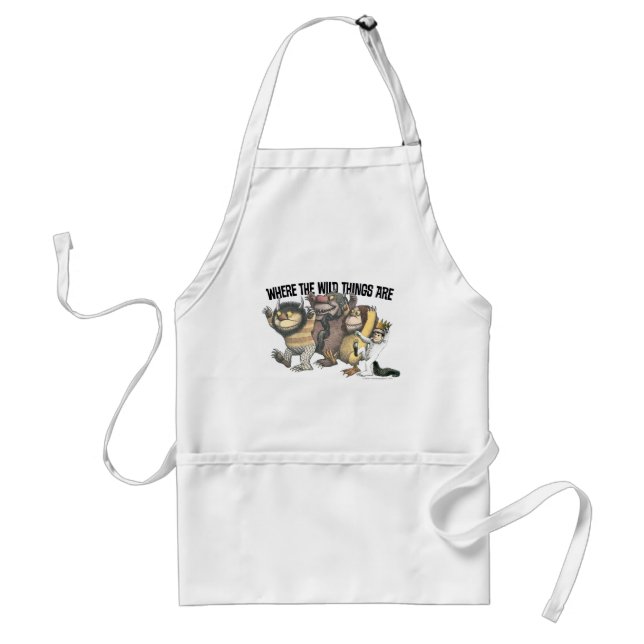 Where the Wild Things Are Characters & Logo Adult Apron (Front)