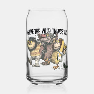 Where the Wild Things Are Characters & Logo Can Glass