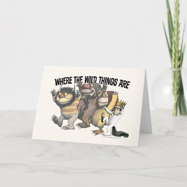 Where the Wild Things Are Characters & Logo Card (Front)