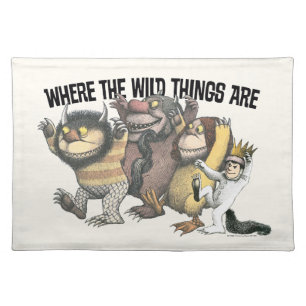 Where the Wild Things Are Characters & Logo Cloth Placemat