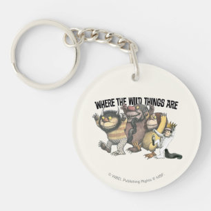 Where the Wild Things Are Characters & Logo Keychain