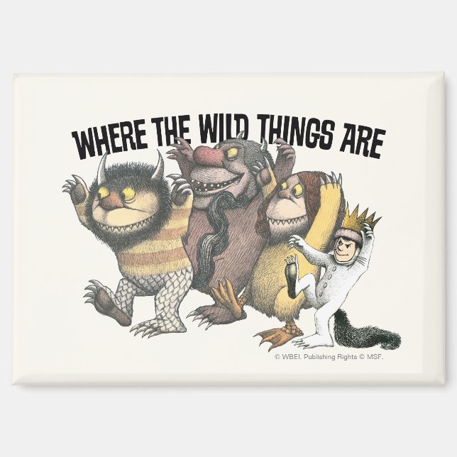Where the Wild Things Are Characters & Logo Magnet (Front)
