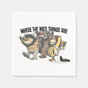 Where the Wild Things Are Characters & Logo Napkins