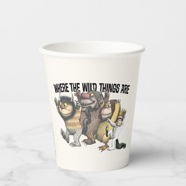 Where the Wild Things Are Characters & Logo Paper Cups (Front)