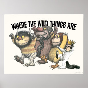 Where the Wild Things Are Characters & Logo Poster