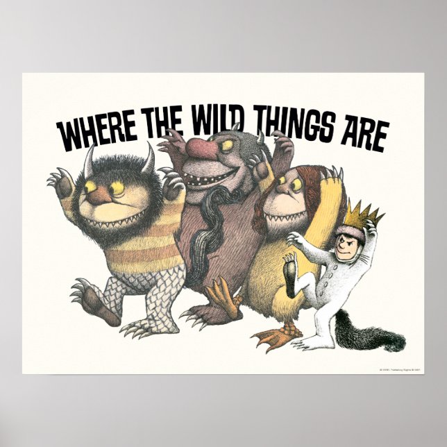 Where the Wild Things Are Characters & Logo Poster (Front)