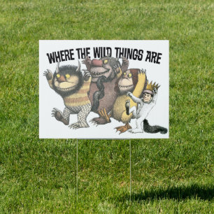 Where the Wild Things Are Characters & Logo Sign