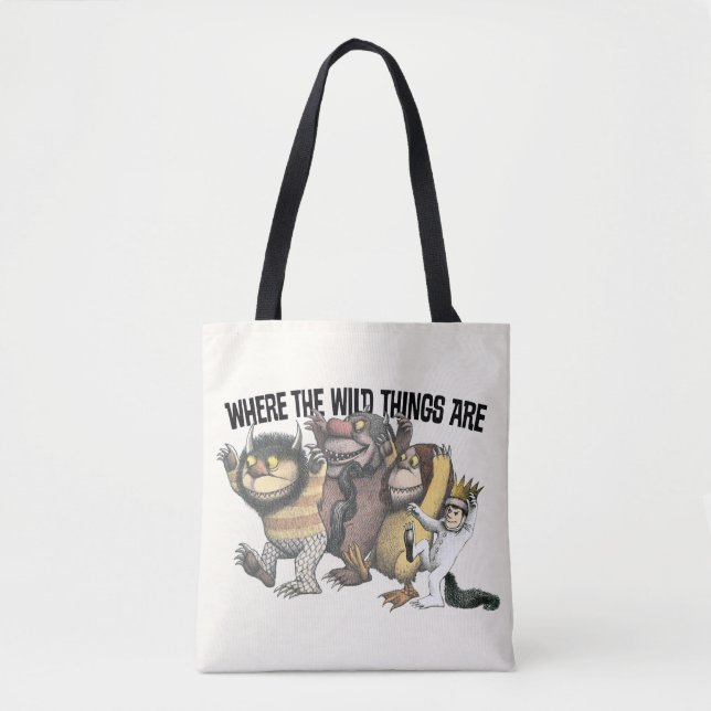 Where the Wild Things Are Characters & Logo Tote Bag (Front)