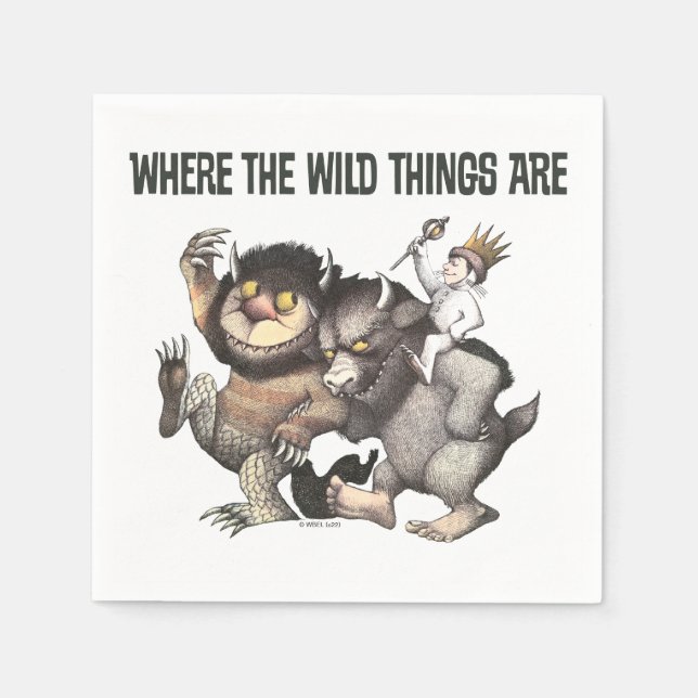Where the Wild Things Are Characters Napkins (Front)