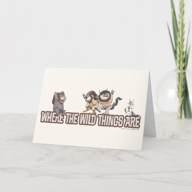 Where the Wild Things Are Characters on Logo Card (Front)