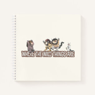 Where the Wild Things Are Characters on Logo Notebook