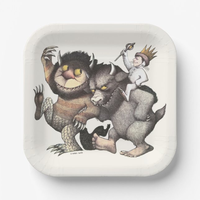 Where the Wild Things Are Characters Paper Plates (Front)