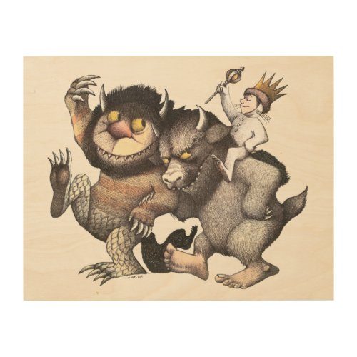 Where the Wild Things Are Characters Wood Wall Art