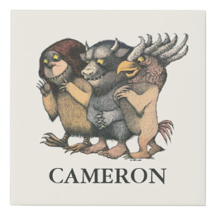 Where the Wild Things Are   Creatures Faux Canvas Print
