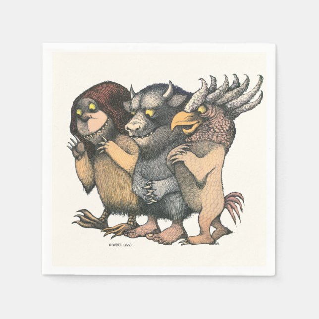 Where the Wild Things Are | Creatures Napkins (Front)