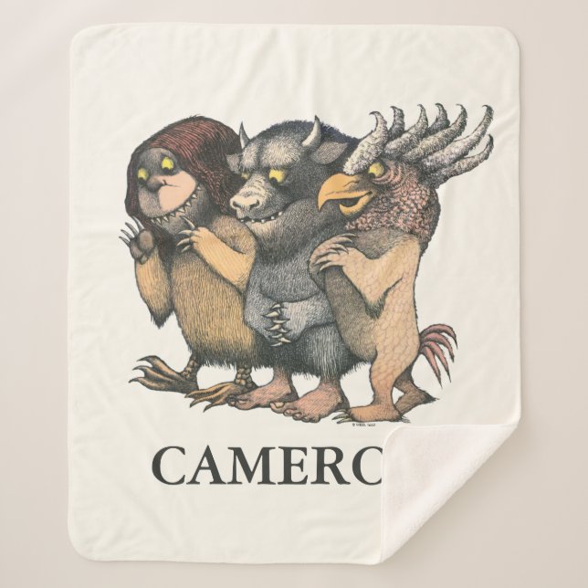 Where the Wild Things Are | Creatures Sherpa Blanket (Front)