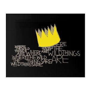 Where the Wild Things Are Crown Acrylic Print