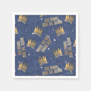 Where the Wild Things Are Crown and Stars Pattern Napkins